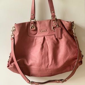 Dust Pink Coach Tote Bag